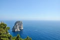 Coast and ocean view - Faraglioni, Capri Royalty Free Stock Photo