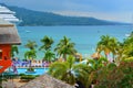 Coast of Ocha Rios resort in Jamaica Royalty Free Stock Photo