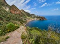 Coast of the Panarea island, Aeolian islands, Sicily, Italy Royalty Free Stock Photo