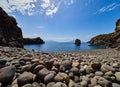 Coast of the Panarea island, Aeolian islands, Sicily, Italy Royalty Free Stock Photo