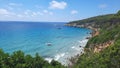 The Menorca coast in summer