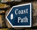 Sign for The Coast Path