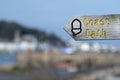 Coast path sign Royalty Free Stock Photo