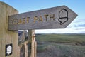 Coast path sign
