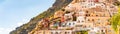 Coast of Positano, Beach town on Amalfi Coast, Italy Royalty Free Stock Photo