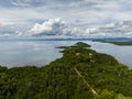 Tropical landscape of Borneo island. Malaysia. Royalty Free Stock Photo