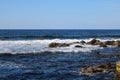 Coast rocks in azores. Royalty Free Stock Photo