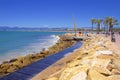 Coast in Salou, Costa Daurada, Spain Royalty Free Stock Photo