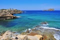Coast of Sant Josep, in Ibiza Island, Spain