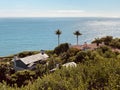 The coast of Santa Barbara. Scenic view of the Pacific Ocean