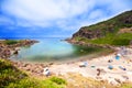 Coast of Sardinia, sea, sand and rocks Royalty Free Stock Photo