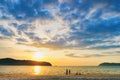 Coast of the sea at sunset, Khao Lak, Thailand