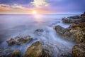 Coast with sharp stones