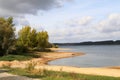 The coast of a small lake in Bavaria, Germany Royalty Free Stock Photo