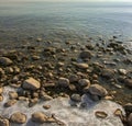 Coast stones, Lake Van, Turkey.