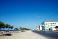 Coast street on Samos in Greece Royalty Free Stock Photo