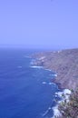 The coast of Tenerife full of cliffs and with human presence Royalty Free Stock Photo