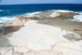 The coast of Tentizzos in Bosa, view of Punta Argentina