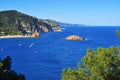 Coast of Tossa de Mar, in the Costa Brava, Spain Royalty Free Stock Photo