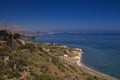 The coast towards Bagheria in summer