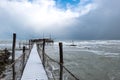 The coast of the Trabocchi Royalty Free Stock Photo