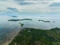 Coast of a tropical island. Bantayan, Philippines. Royalty Free Stock Photo