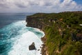 Coast at Uluwatu temple, Bali, Indonesia Royalty Free Stock Photo