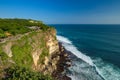 Coast of Uluwatu Temple, a Hindu sea temple, in Bali