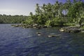 Coast view. Amazing View to the beach of the Paradise Island Royalty Free Stock Photo