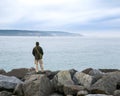 Coast view from Hurst Point, looking across to The Needles on th