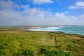 Coast view North Cornwall from Trevose Head south in direction of Constantine Bay Royalty Free Stock Photo