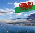 Coast of Wales with Conwy bay in United Kingdom Royalty Free Stock Photo