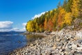 Coast of the White Sea, autumn Royalty Free Stock Photo