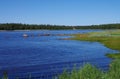 Coast of the White sea in Solovki, Russia Royalty Free Stock Photo