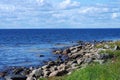 Coast of the White sea in Solovki, Russia Royalty Free Stock Photo