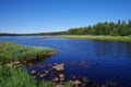 Coast of the White sea in Solovki, Russia Royalty Free Stock Photo