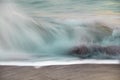 Coastal abstract crashing waves Royalty Free Stock Photo