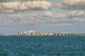 View of coastal areas in Punta Rassa landscape Royalty Free Stock Photo