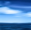 Abstract ocean wall decor background, long exposure view of dreamy mediterranean sea coast