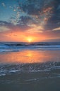Coastal Background Atlantic Ocean Sunrise Vertical Royalty Free Stock Photo