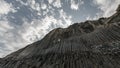 Coastal basalt columns in Gomera Island, Canary Islands Royalty Free Stock Photo