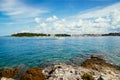 Coastal bay landscape in Croatia. Summer Holiday Royalty Free Stock Photo