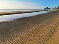 Coastal beach sand waves, dunes background. Royalty Free Stock Photo