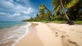 Coastal bliss, breathtaking tropical beach, whispering breezes, and serene coastal beauty