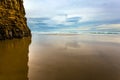 Coastal caves open at ocean tide