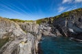 Coastal cliffs in the area of Dunlough Bay Royalty Free Stock Photo