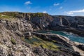 Coastal cliffs in the area of Dunlough Bay Royalty Free Stock Photo