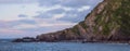 Coastal cliffs near the town of Ilfracombe. Royalty Free Stock Photo