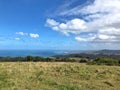 Coastal Countryside landscape with clouds