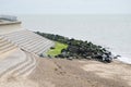 Coastal defences against sea erosion Royalty Free Stock Photo